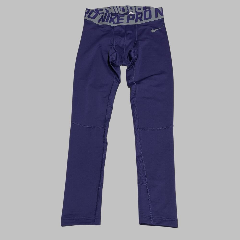 Nike Pro Dri-FIT L Compression Pants Mens Size Large Purple Workout Tights